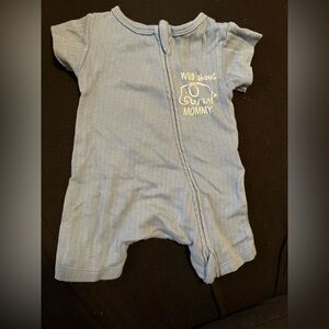2 Blue Baby Rompers